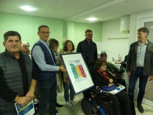 Signature de la charte Habitat inclusif par les partenaires à la résidence Les Micocouliers à Saint Marcel Lès Valence