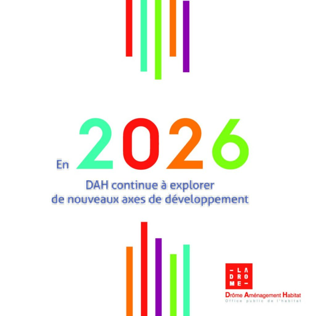 visuel carte voeux. En 2026 DAH continue à explorer de nouveaux axes de développement