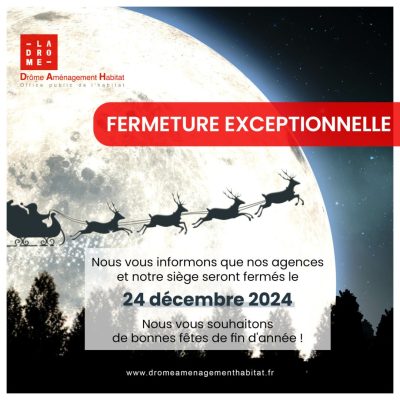 Fermeture Fetes Noel