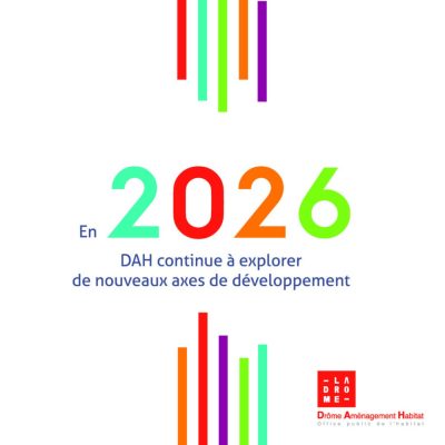 visuel carte voeux. En 2026 DAH continue à explorer de nouveaux axes de développement